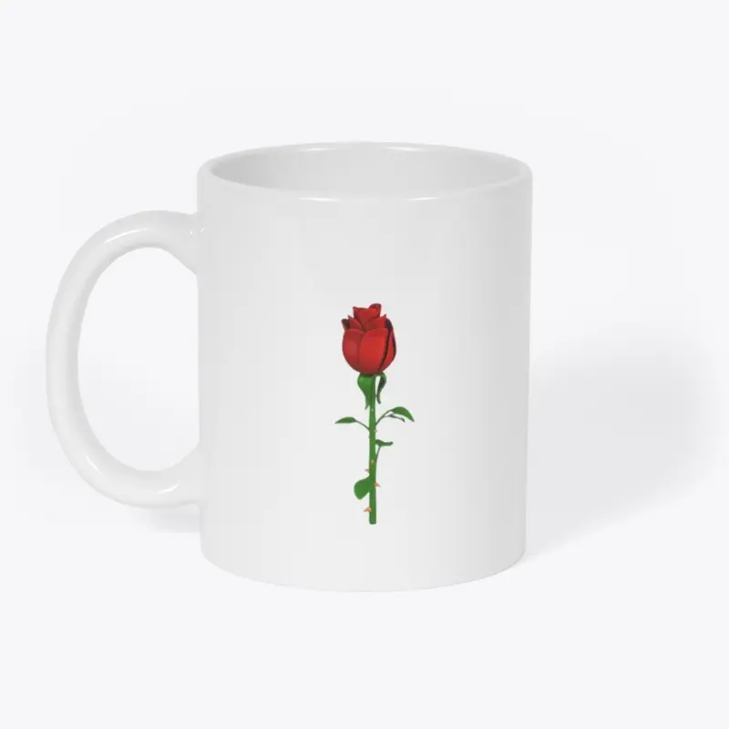 Mug rose . love .